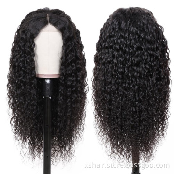 Wholesale Human Hair Deep Curly Wigs Unprocessed 100% Raw Mink Virgin Hair Vendors Brazilian Cuticle Aligned Human Hair Wig